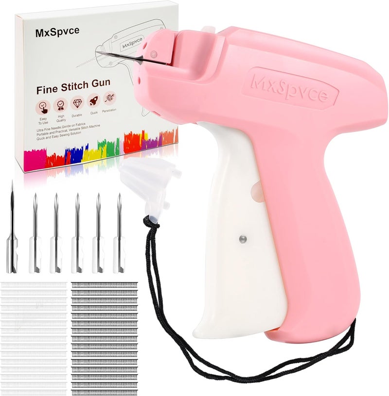 MxSpvce Stitch Gun for clothes No-Sew Hemming Tool- Easy, Portable, Professional-Grade Tagging Gun for Quick, Temporary Hems on Pants, Dresses, Skirts and Sleeves - Image 1